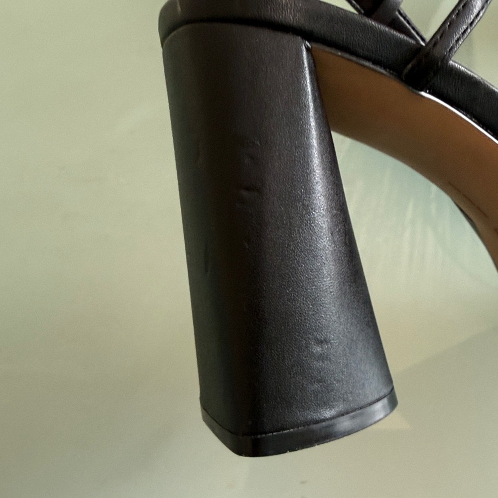 NEW Vince Camuto Shoes Vince Camuto Black Leather Slingback Heels Size 8.5 NWOT - Picture 15 of 15